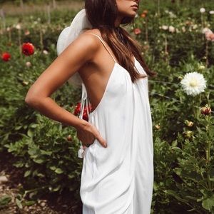 WeWoreWhat Swim Kaia White Jumpsuit | Size Small